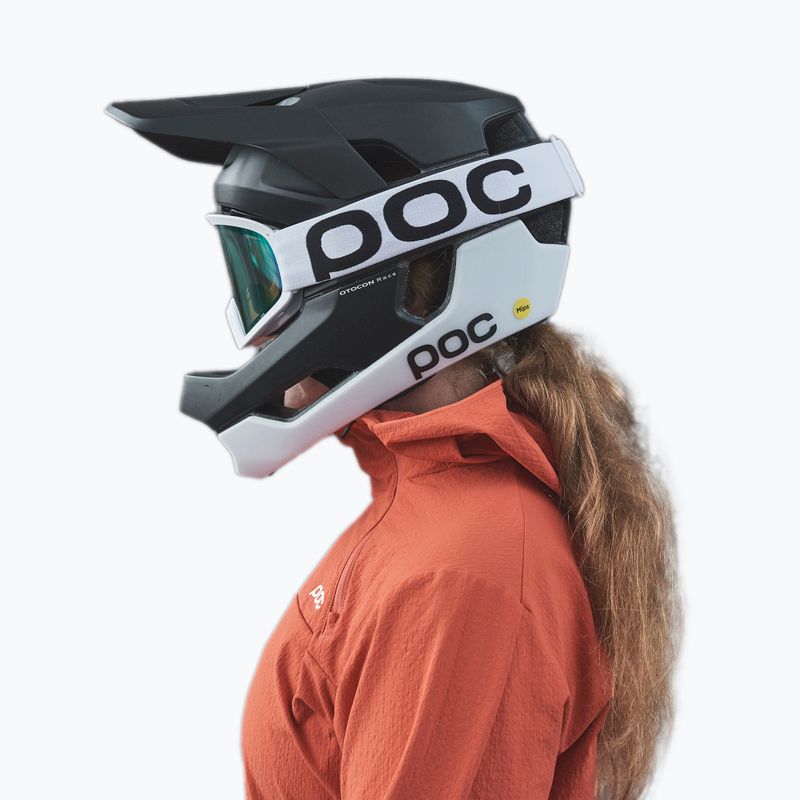 POC Otocon Race MIPS casco da bici nero uranio/bianco idrogeno opaco 9