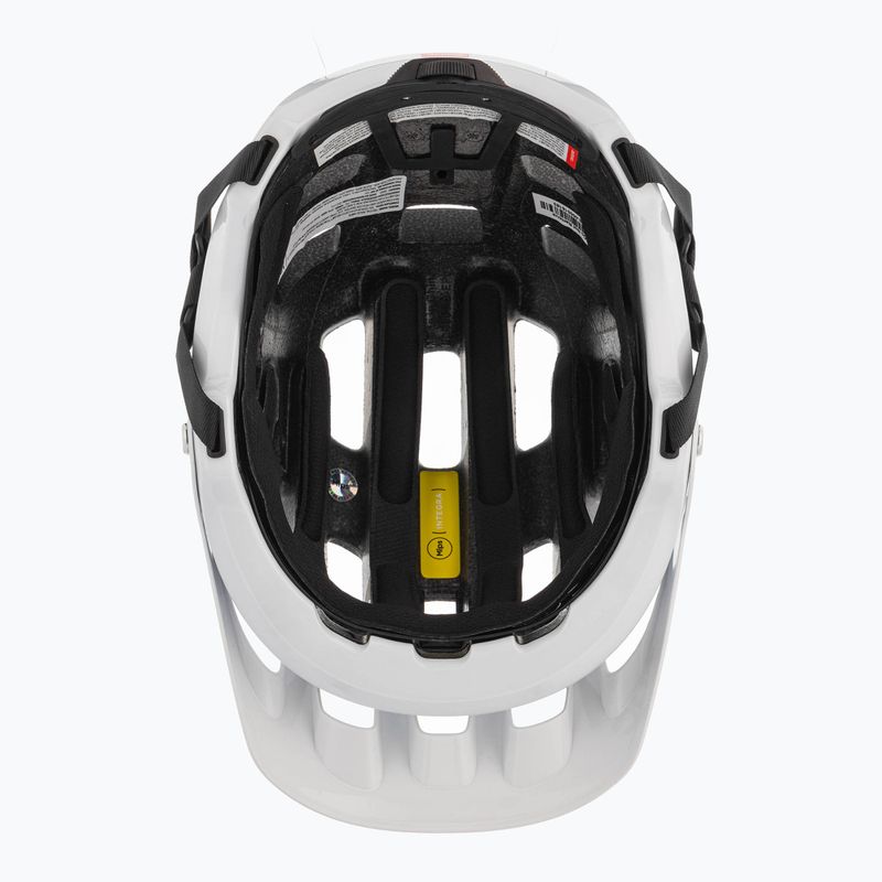 Casco da bicicletta MTB POC Tectal Race MIPS idrogeno bianco/blu opaco metallizzato 6