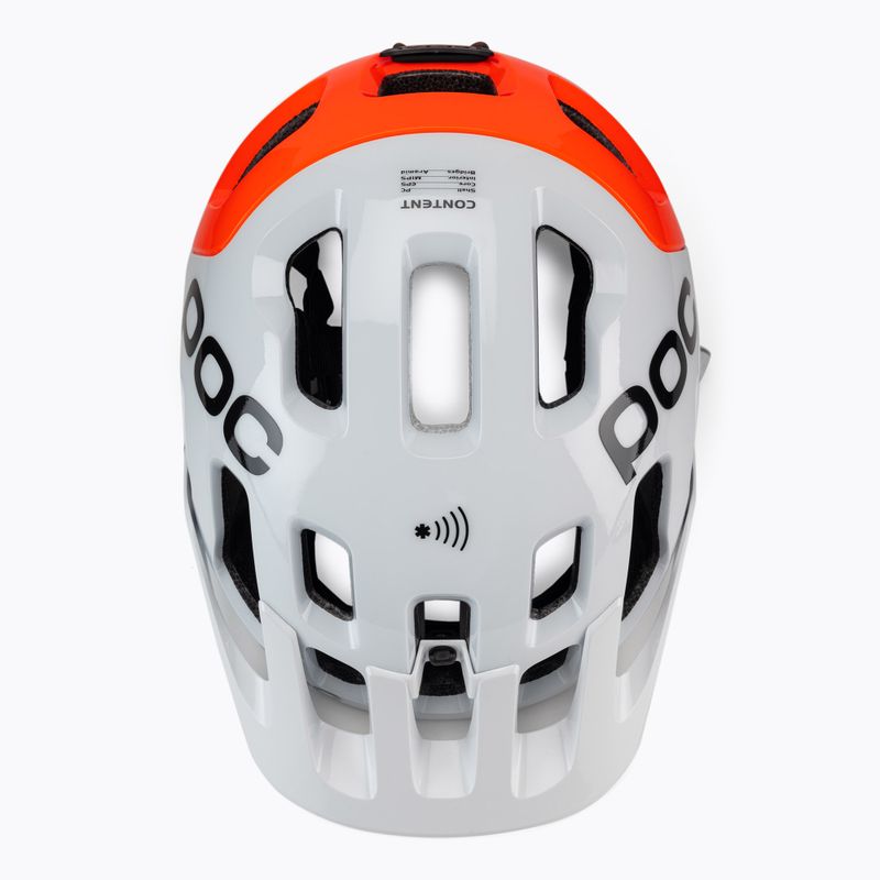 POC Tectal Race MIPS NFC idrogeno bianco/arancio fluorescente casco da bici avip 6