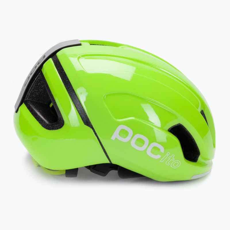 Casco da bici per bambini POC POCito Omne MIPS giallo fluorescente/verde 3