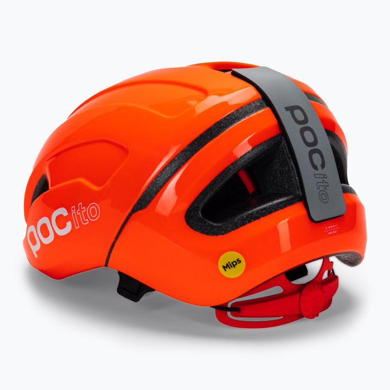 Casco da bici per bambini POC POCito Omne MIPS arancione fluorescente 4