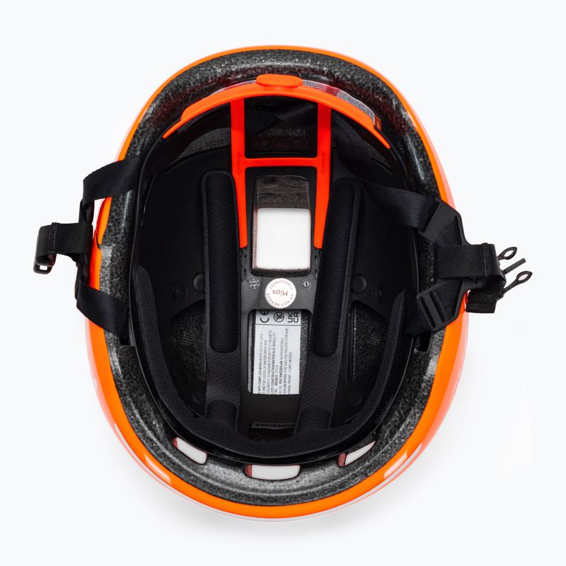 Casco da bici per bambini POC POCito Omne MIPS arancione fluorescente 5