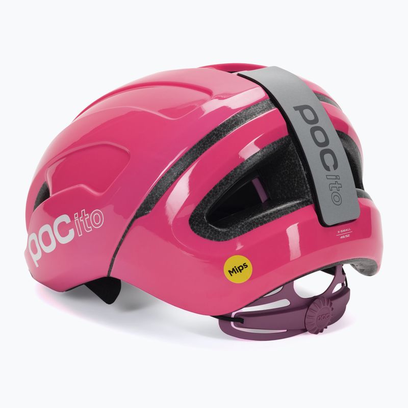 Casco da bici per bambini POC POCito Omne MIPS rosa fluorescente 4