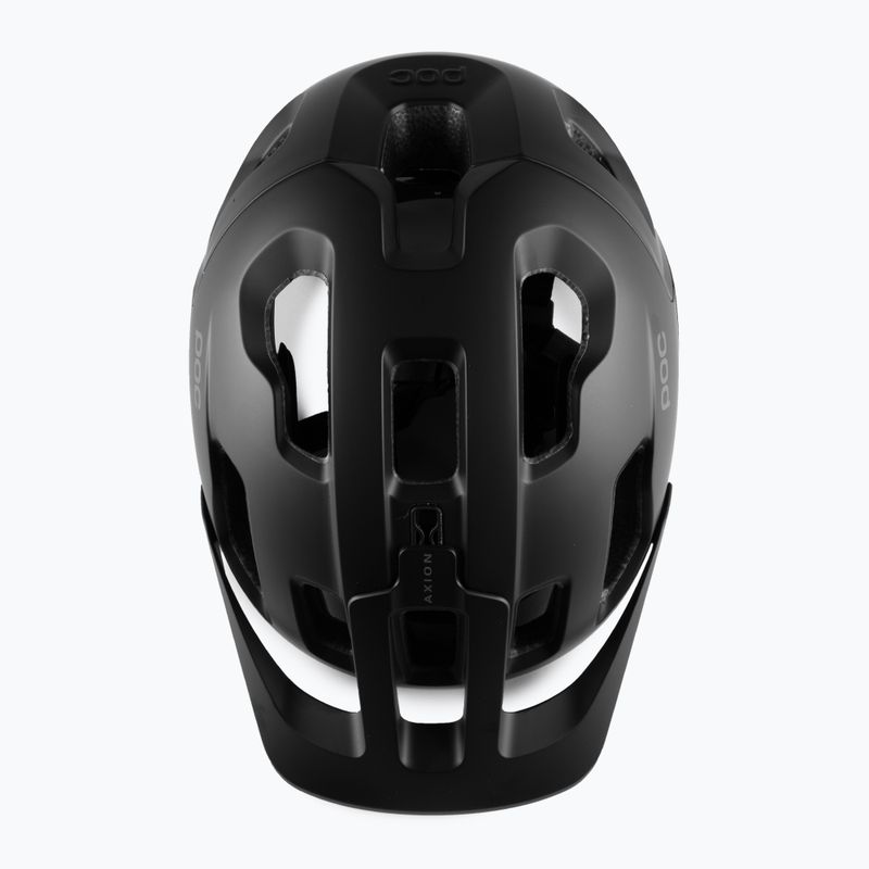 Casco da bici POC Axion nero uranio opaco 6