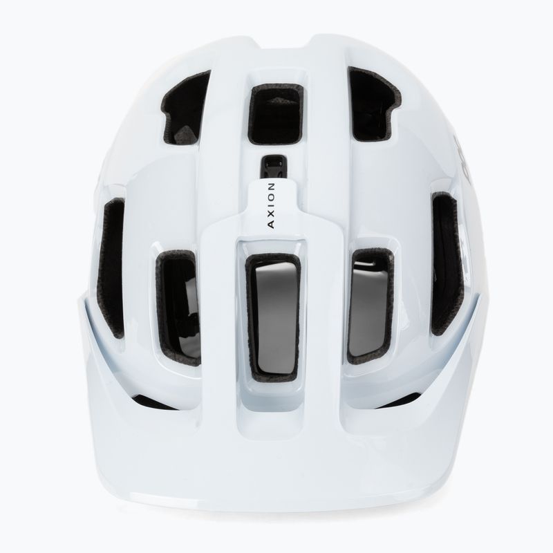 Casco da bici POC Axion Race MIPS bianco idrogeno/nero uranio opaco 2