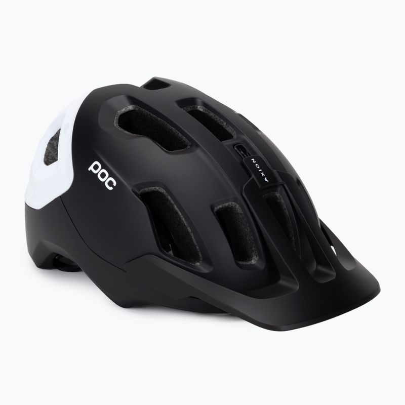 POC Axion Race MIPS casco da bici nero uranio opaco/bianco idrogeno
