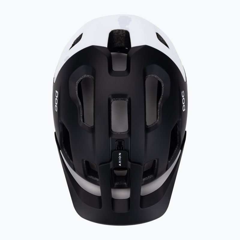 POC Axion Race MIPS casco da bici nero uranio opaco/bianco idrogeno 6