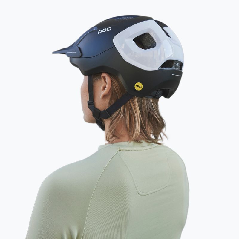 POC Axion Race MIPS casco da bici nero uranio opaco/bianco idrogeno 9