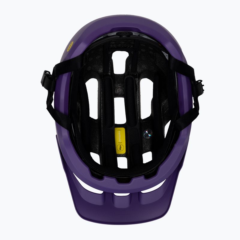POC Axion Race MIPS casco da bici viola zaffiro/nero uranio metallizzato/opaco 5