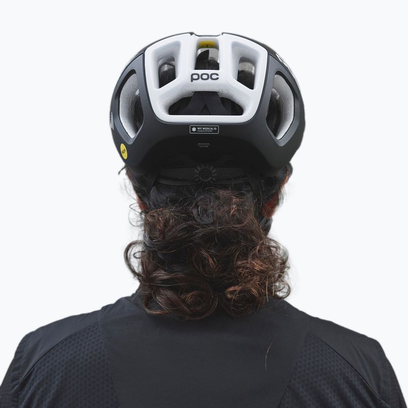 POC Ventral Air MIPS NFC casco da bici nero uranio/bianco idrogeno opaco 7