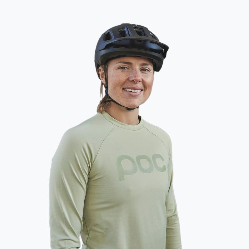 Maglia ciclismo donna manica lunga POC Reform Enduro verde prehnite 2