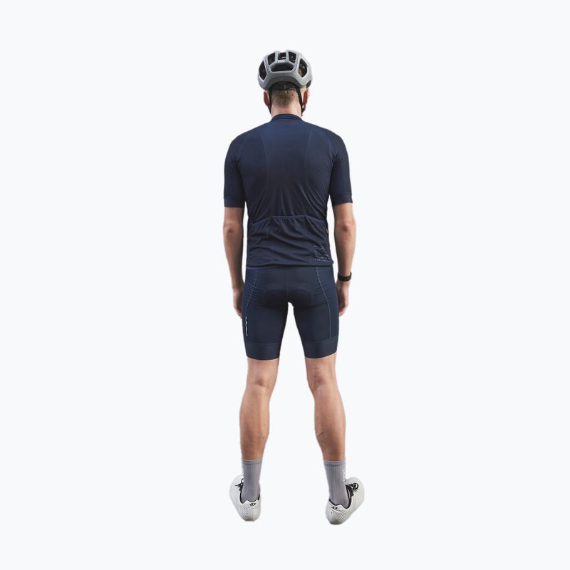 Maglia da ciclismo POC Essential Road Logo uomo turmaline navy 3