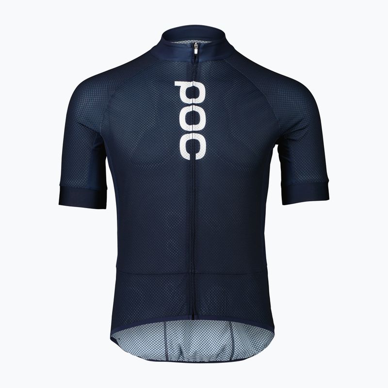 Maglia da ciclismo POC Essential Road Logo uomo turmaline navy 6