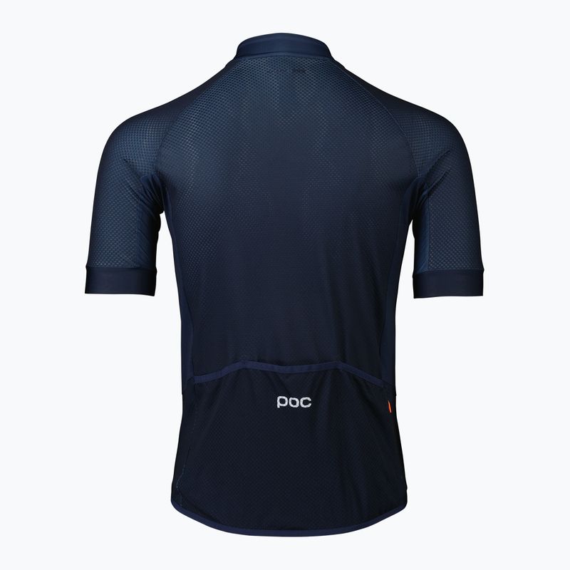 Maglia da ciclismo POC Essential Road Logo uomo turmaline navy 7