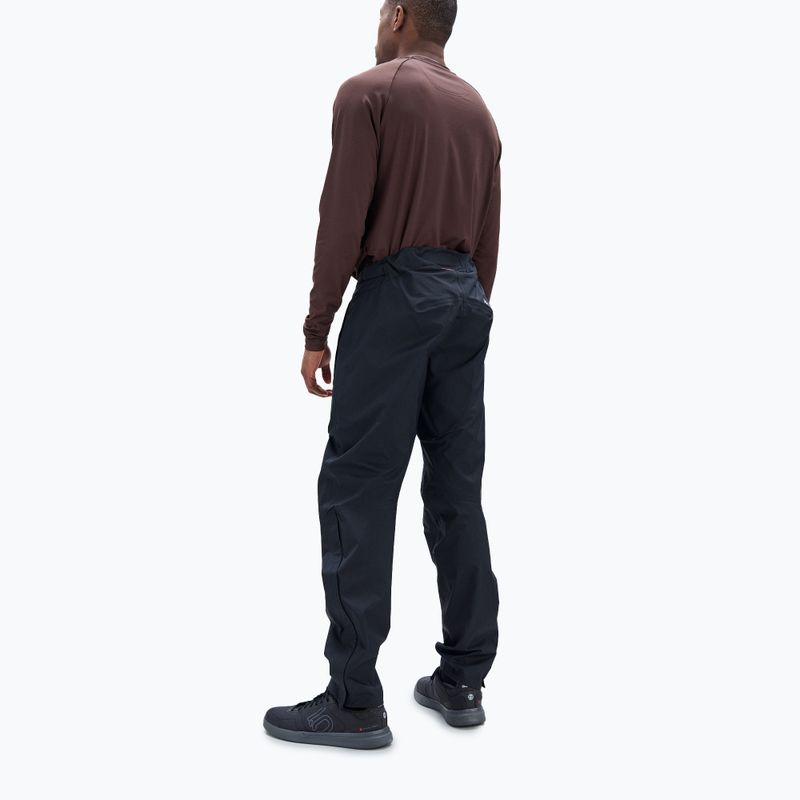 Pantaloni da ciclismo POC Motion Rain da uomo, nero uranio 2