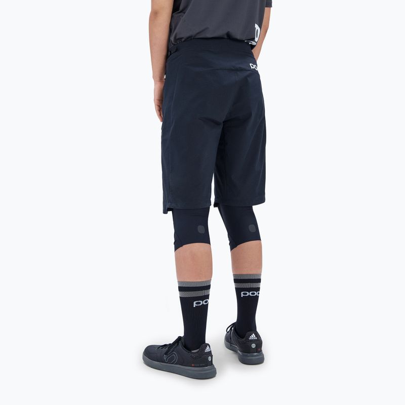 Pantaloncini da ciclismo da donna POC Essential Enduro nero uranio 2