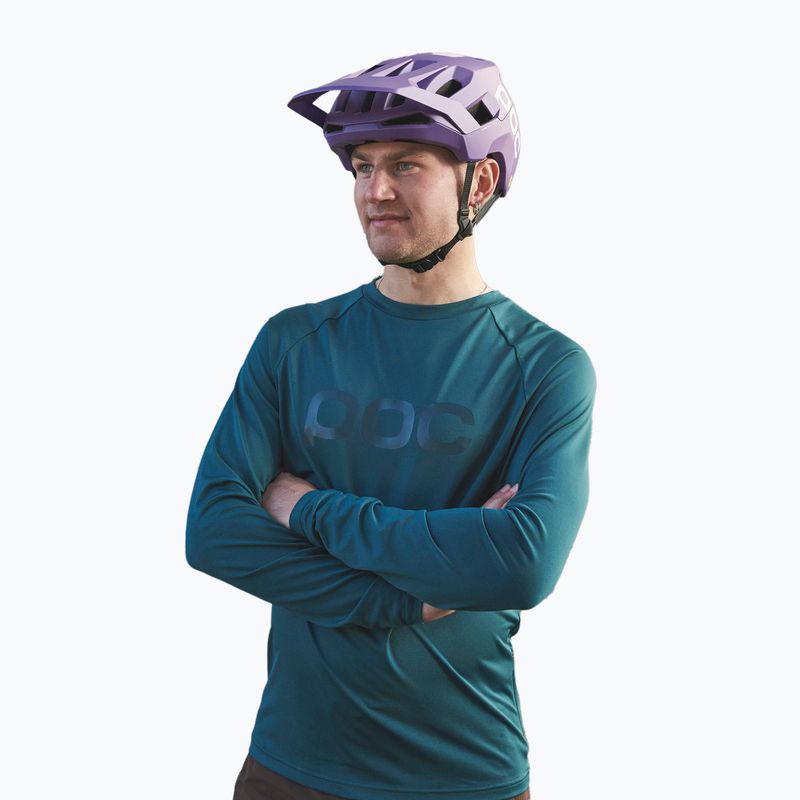 Maglia ciclismo uomo manica lunga POC Reform Enduro blu dioptase