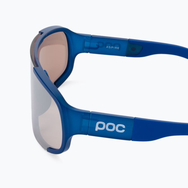 Occhiali da sole POC Aspire blu opale traslucido/clarity trail argento 4