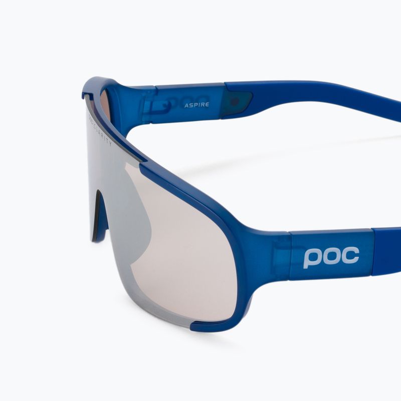 Occhiali da sole POC Aspire blu opale traslucido/clarity trail argento 5