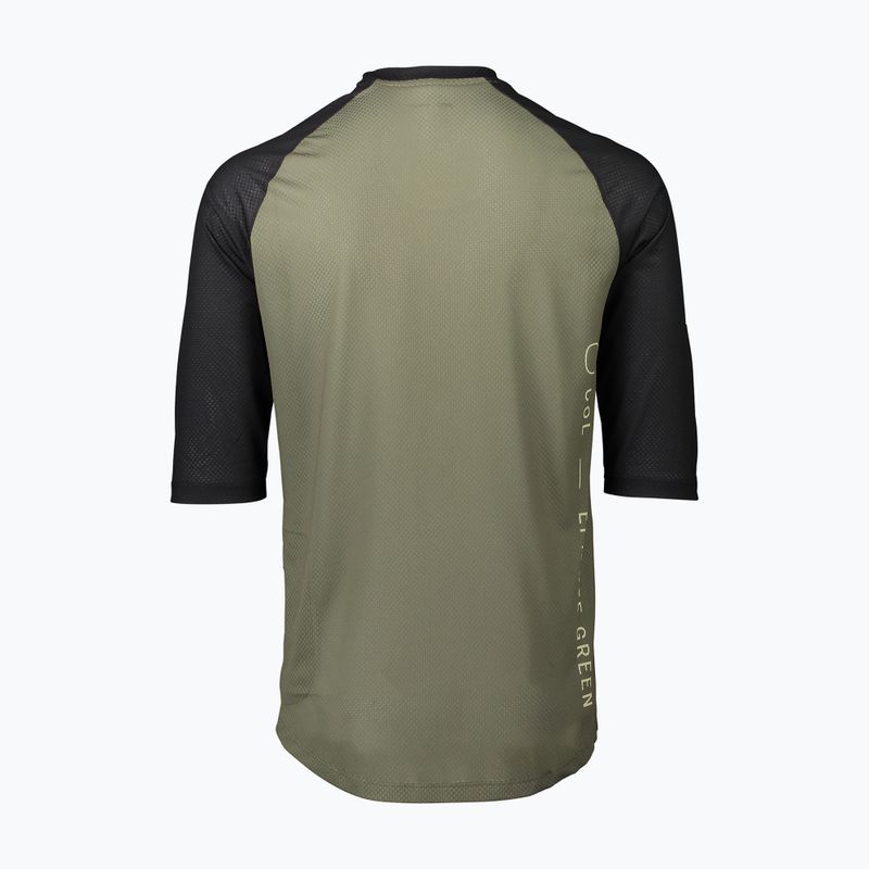 Maglia ciclismo POC MTB Pure 3/4 verde epidoto/nero uranio da uomo 2