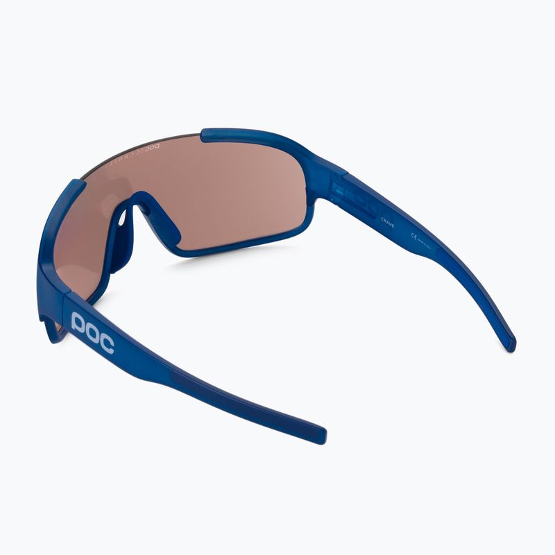 Occhiali da sole POC Crave blu opale traslucido/clarity trail argento 2