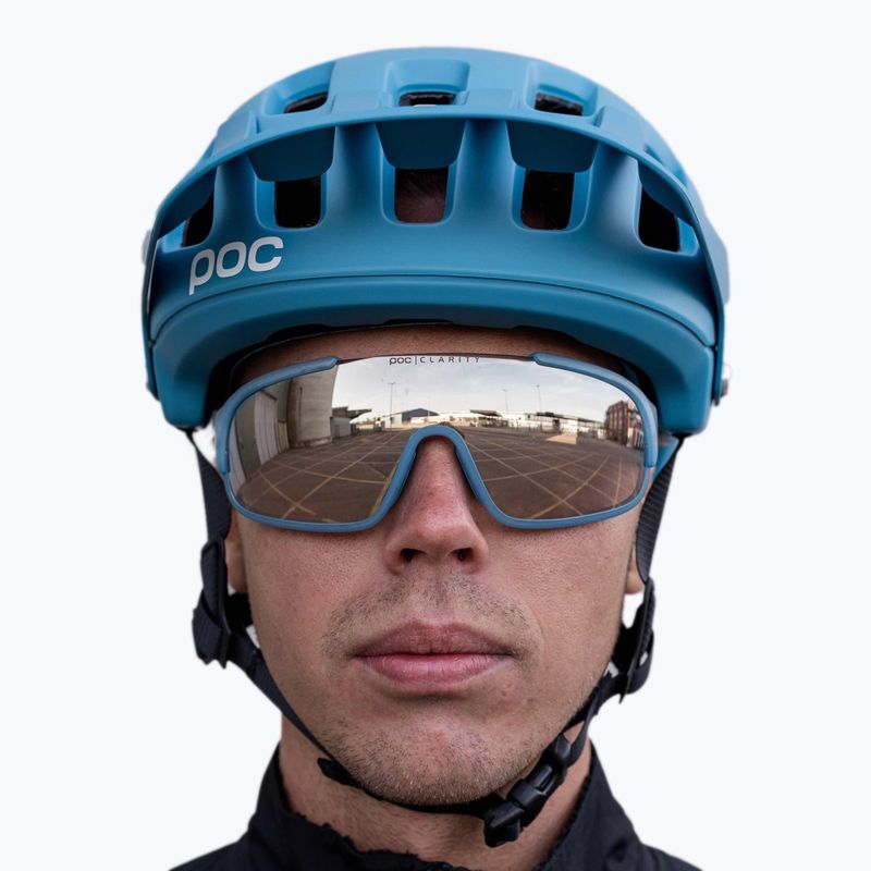 Occhiali da sole POC Crave blu opale traslucido/clarity trail argento 6