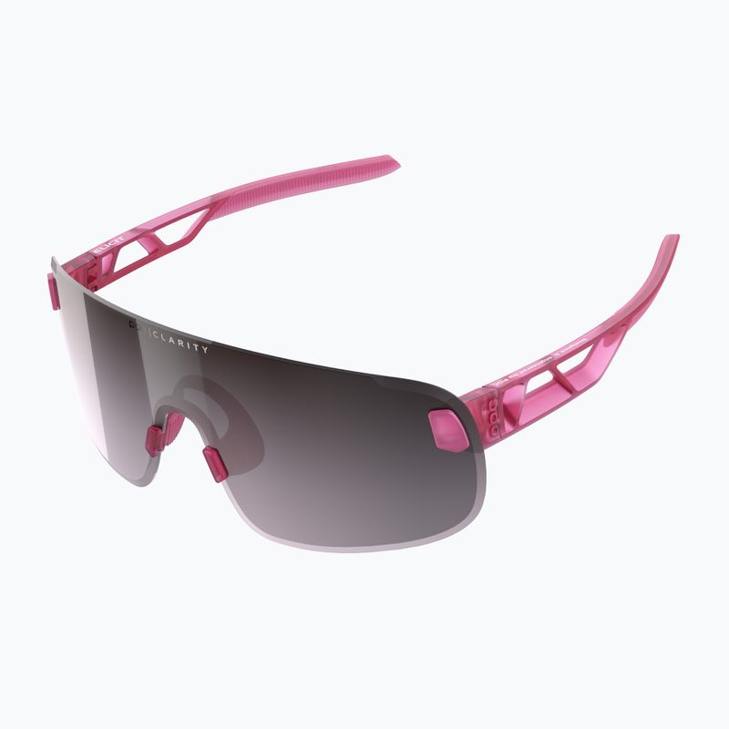 Occhiali da sole POC Elicit actinium pink translucent/clarity road silver