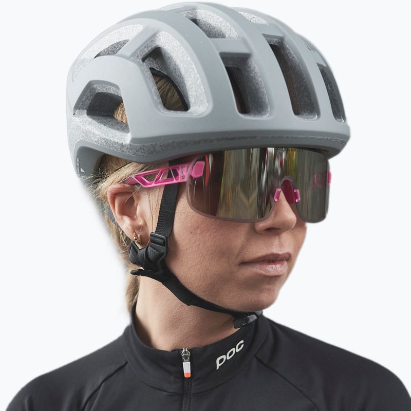 Occhiali da sole POC Elicit actinium pink translucent/clarity road silver 5