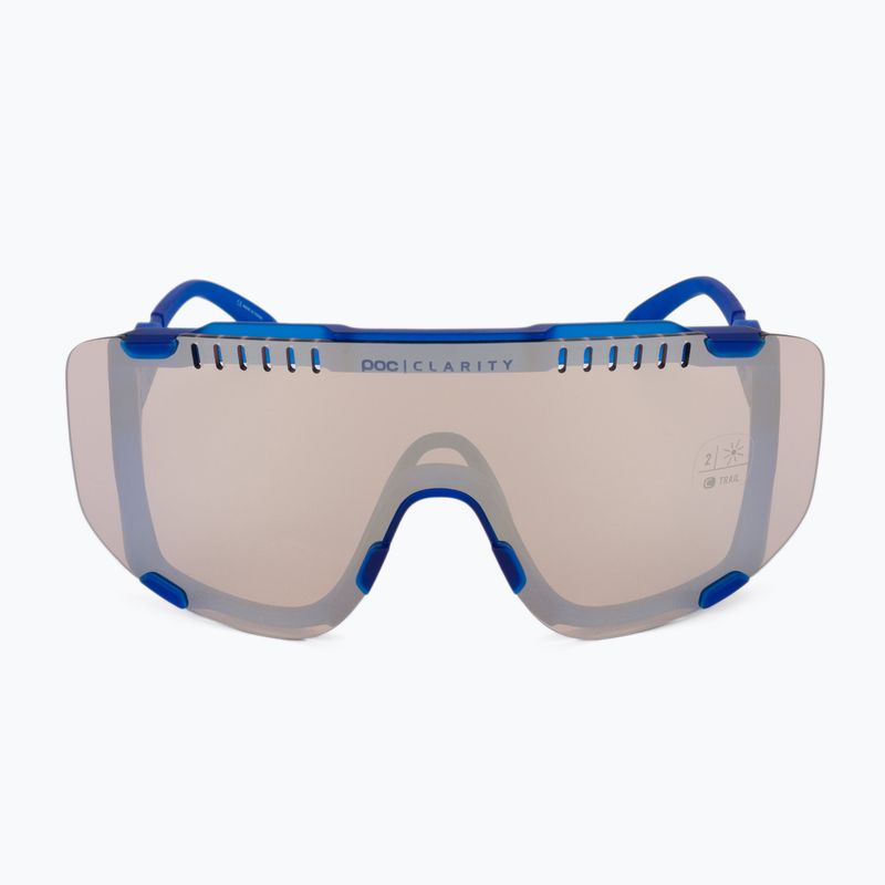 Occhiali da sole POC Devour blu opale traslucido/clarity trail argento 4