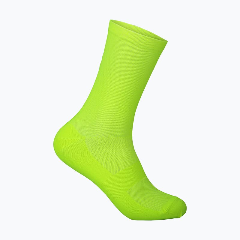 POC Fluo Sock Mid calzini da ciclismo giallo/verde fluorescente 5