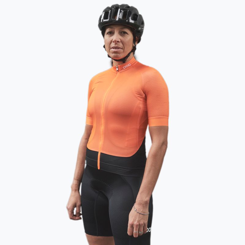 Maglia ciclismo donna POC Essential Road zink orange 5