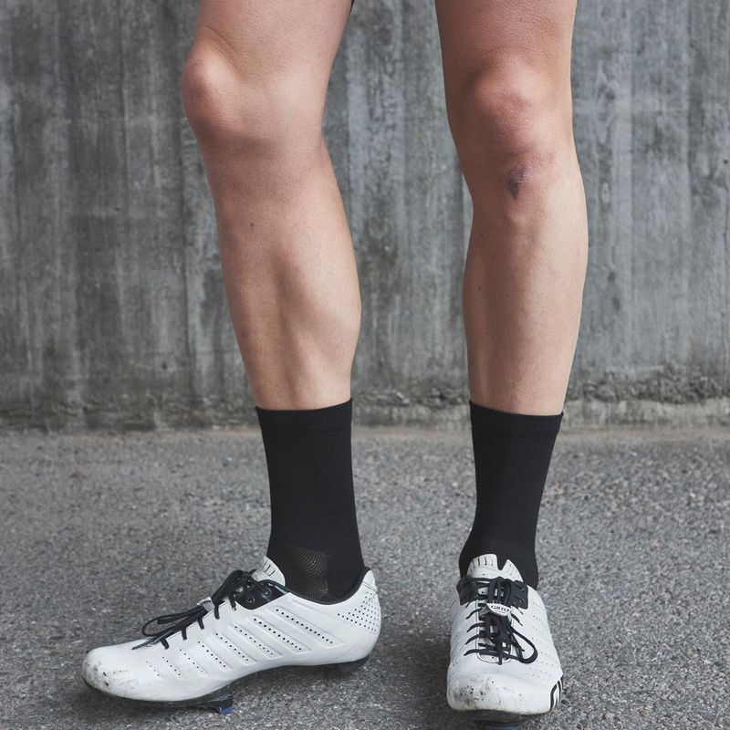 POC Zephyr Merino Mid calze da ciclismo nero uranio 2