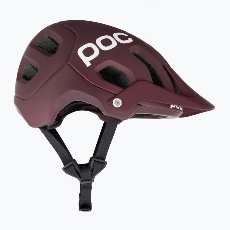 Casco da bici POC Tectal rosso granata opaco 4