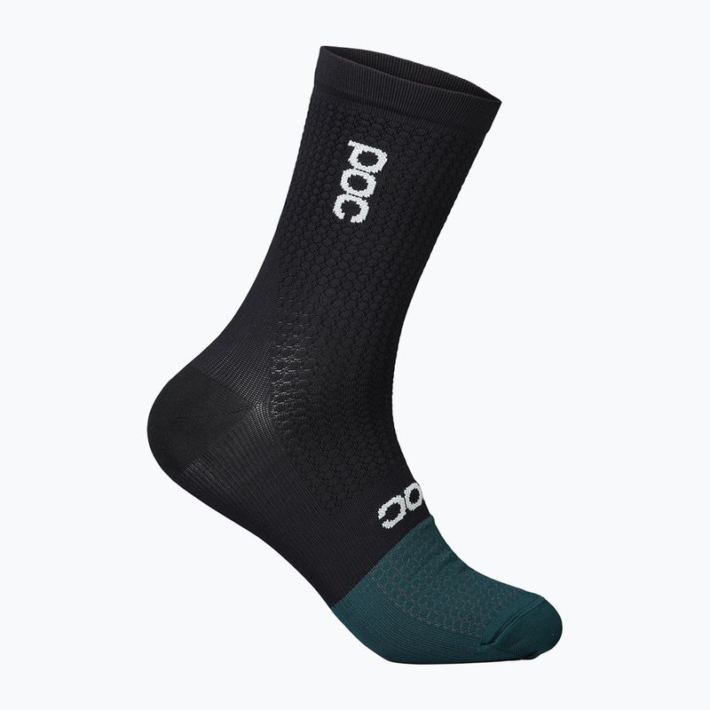Calzini da ciclismo POC Flair Mid nero uranio/blu dioptasio 4
