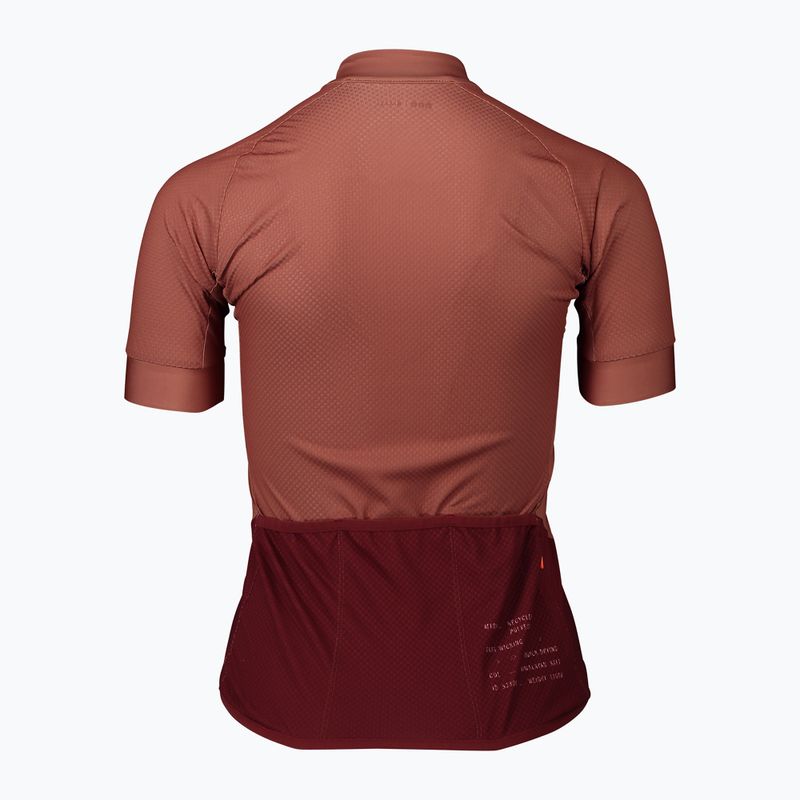 Maglia ciclismo donna POC Essential Road Logo sale himalayano/rosso granato 6
