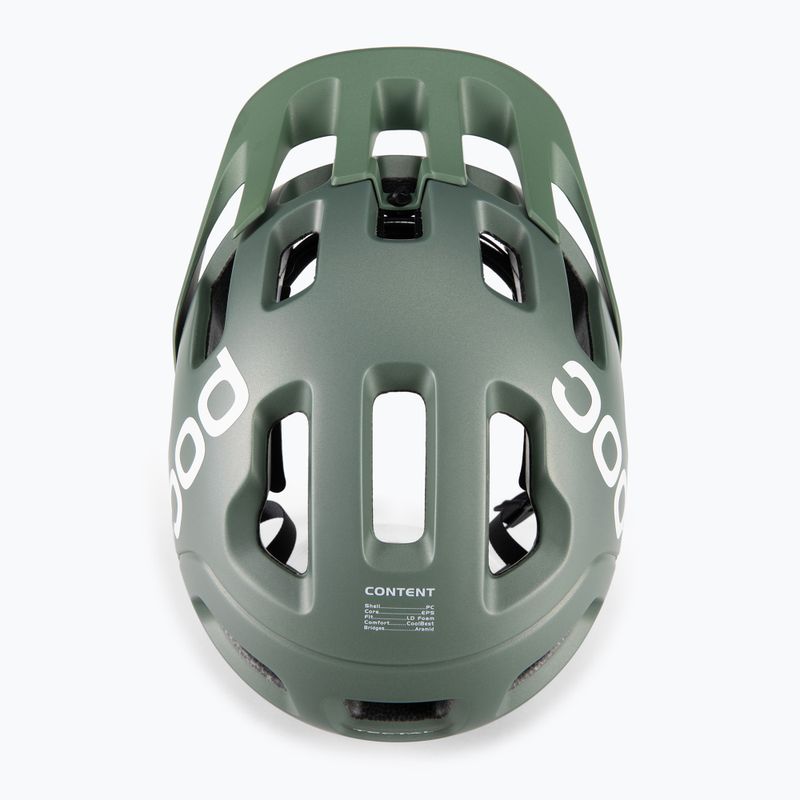 Casco da bici POC Tectal verde epidoto metallizzato/opaco 5