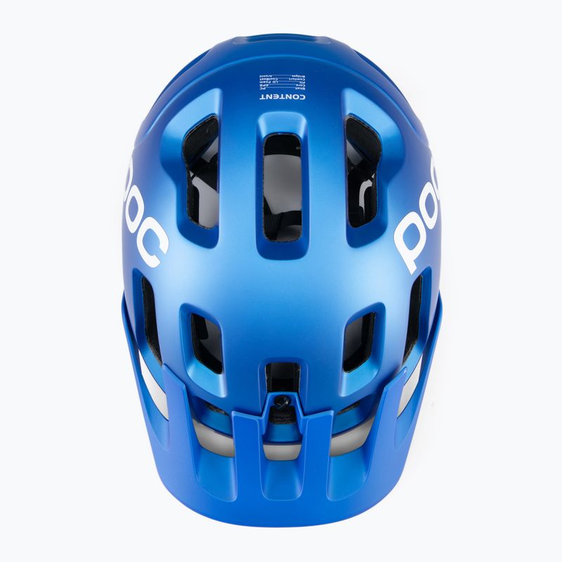 Casco da bici POC Tectal blu opale metallizzato/opaco 4