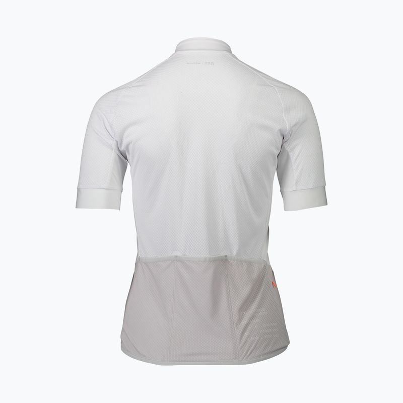 Maglia ciclismo donna POC Essential Road Logo idrogeno bianco/grigio granito 6