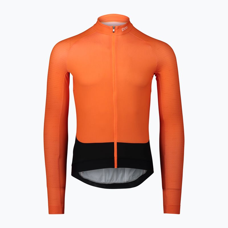 POC Essential Road manica lunga ciclismo uomo o zink orange 6