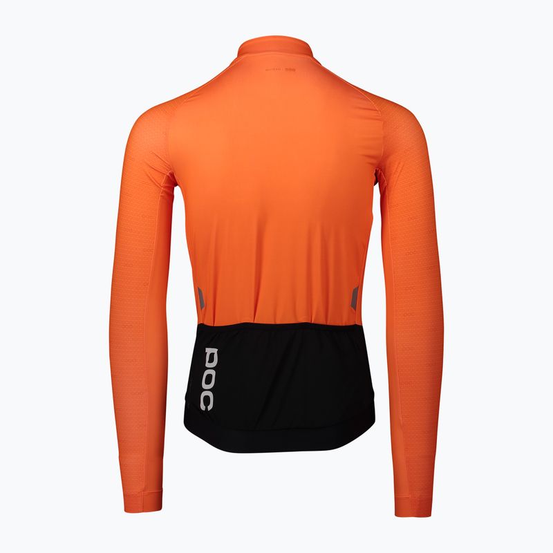 POC Essential Road manica lunga ciclismo uomo o zink orange 7