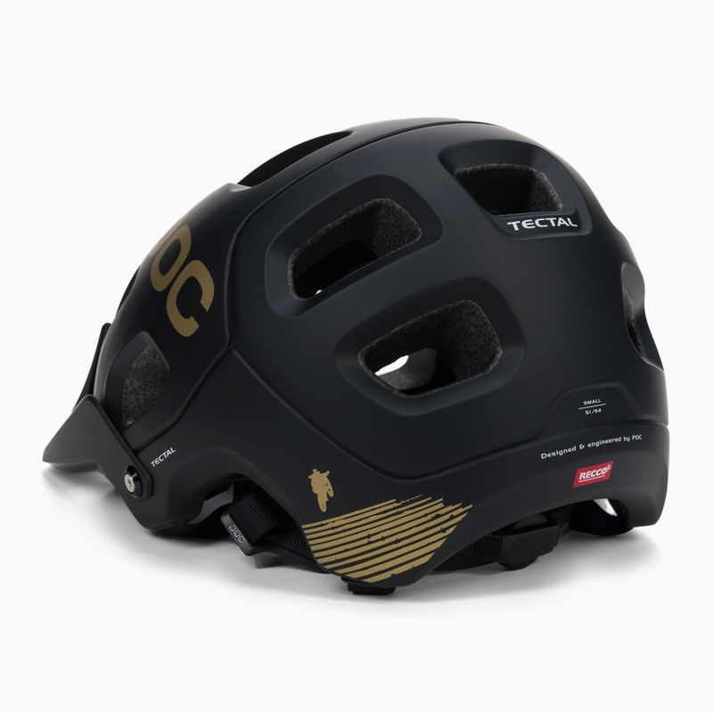 Casco bici POC Tectal Fabio Ed. nero uranio opaco/oro 4