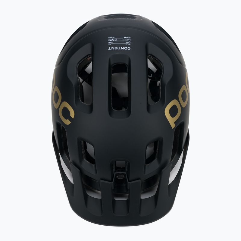 Casco bici POC Tectal Fabio Ed. nero uranio opaco/oro 5