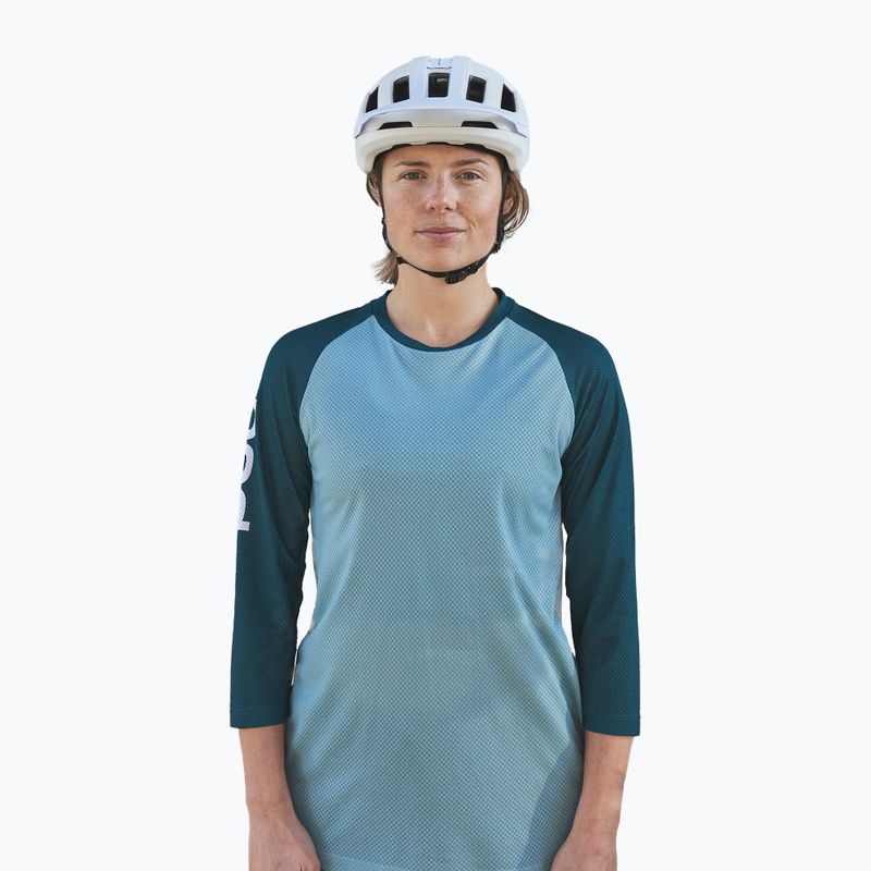 Maglia ciclismo donna POC MTB Pure 3/4 lt blu dioptasio/blu dioptasio