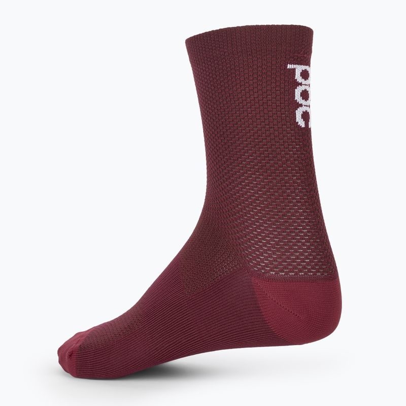 Calzini da ciclismo POC Seize Short rosso granata 4