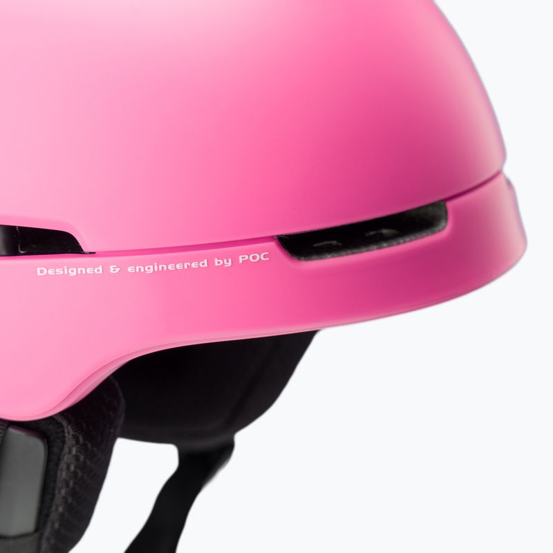 Casco da sci da donna POC Obex MIPS actinium rosa opaco 6