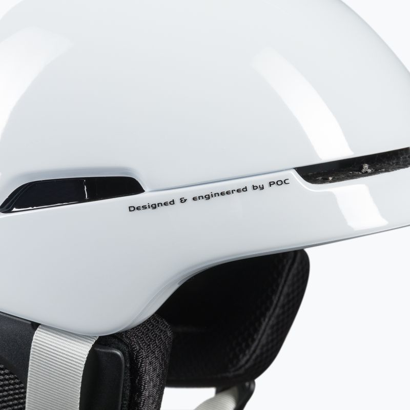 POC Obex BC MIPS casco da sci bianco idrogeno/arancio fluorescente avip 8