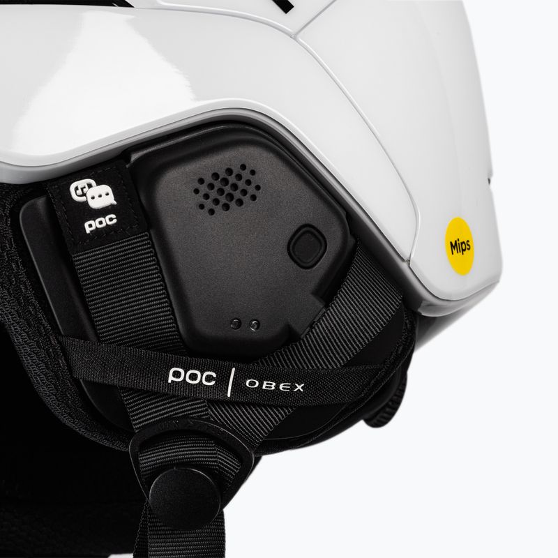 Casco da sci POC Obex MIPS Communication bianco idrogeno 7