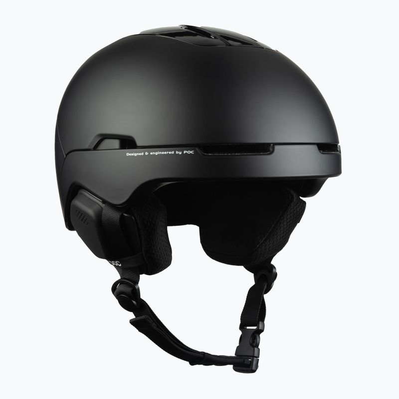 Casco da sci POC Obex MIPS Communication nero uranio opaco