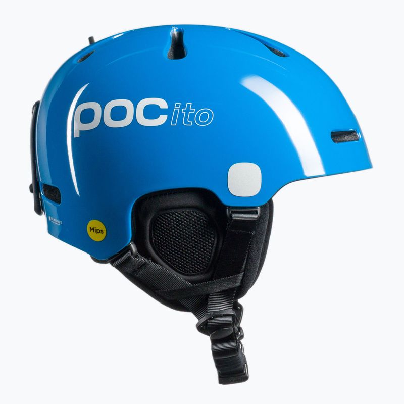 Casco da sci per bambini POC POCito Fornix MIPS blu fluorescente 4