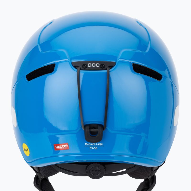 Casco da sci per bambini POC POCito Obex MIPS blu fluorescente 9